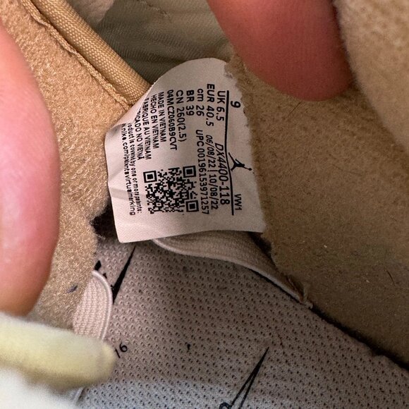 Size 9 Nike Air Jordan 2 Womens Retro Sail Desert Sunset Sneaker DX4400-118 - Picture 9 of 10